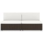 Modulares 2-Sitzer-Sofa Poly Rattan Braun Modulares 2-Sitzer-Sofa Poly Rattan Braun