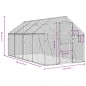 vidaXL Voliere Silbern 1,79x4x1,85 m Aluminium vidaXL Voliere Silbern 1,79x4x1,85 m Aluminium
