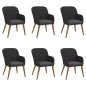vidaXL 7-tlg. Garten-Essgruppe mit Kissen Schwarz vidaXL 7-tlg. Garten-Essgruppe mit Kissen Schwarz
