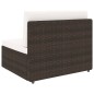 Modulares 2-Sitzer-Sofa Poly Rattan Braun Modulares 2-Sitzer-Sofa Poly Rattan Braun