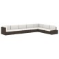 Modulares 2-Sitzer-Sofa Poly Rattan Braun Modulares 2-Sitzer-Sofa Poly Rattan Braun
