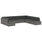 Modulares 2-Sitzer-Sofa Poly Rattan Braun Modulares 2-Sitzer-Sofa Poly Rattan Braun