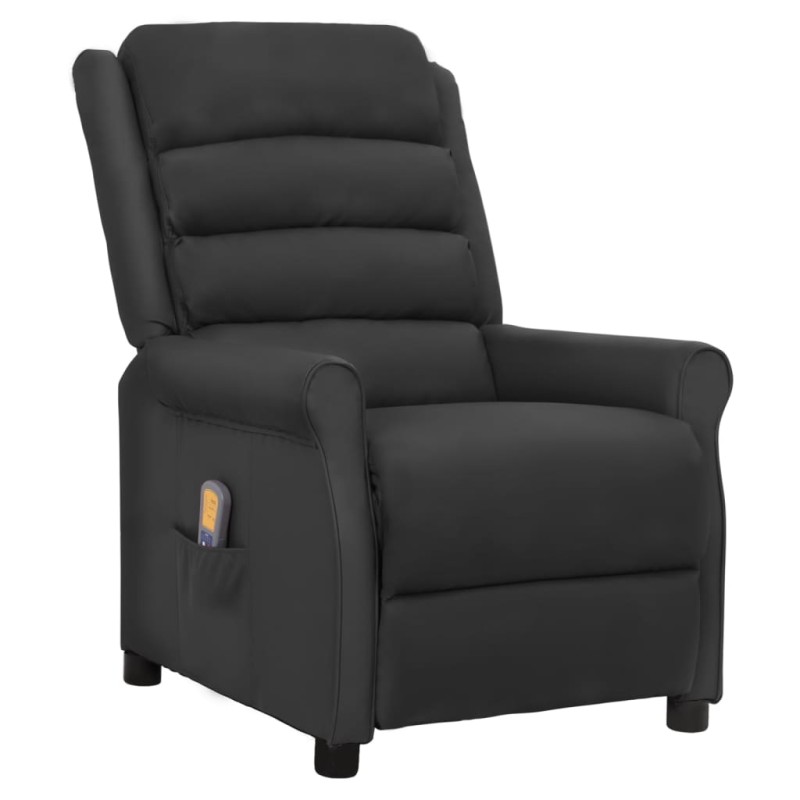 Massagesessel Schwarz Kunstleder Massagesessel Schwarz Kunstleder