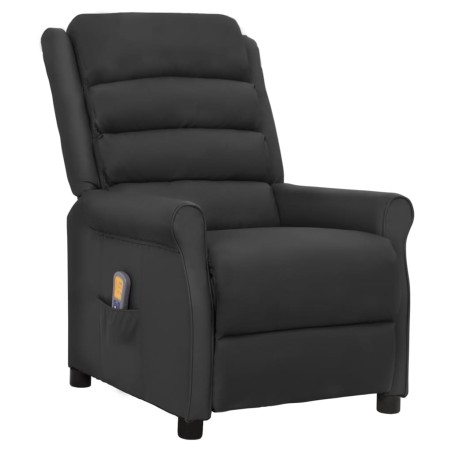 Massagesessel Schwarz Kunstleder