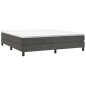 vidaXL Boxspringbett mit Matratze Dunkelgrau 180x200 cm Samt vidaXL Boxspringbett mit Matratze Dunkelgrau 180x200 cm Samt