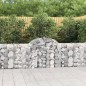 vidaXL Gabionen mit Hochbogen 50 Stk. 200x30x80/100cm Verzinktes Eisen vidaXL Gabionen mit Hochbogen 50 Stk. 200x30x80/100cm Verzinktes Eisen