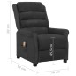 Massagesessel Schwarz Kunstleder Massagesessel Schwarz Kunstleder
