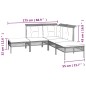vidaXL 9-tlg. Garten-Lounge-Set mit Kissen Grau Poly Rattan vidaXL 9-tlg. Garten-Lounge-Set mit Kissen Grau Poly Rattan