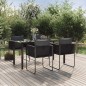 vidaXL 5-tlg. Garten-Essgruppe Schwarz vidaXL 5-tlg. Garten-Essgruppe Schwarz