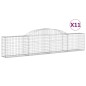 vidaXL Gabionen mit Hochbogen 11 Stk. 300x30x60/80 cm Verzinktes Eisen vidaXL Gabionen mit Hochbogen 11 Stk. 300x30x60/80 cm Verzinktes Eisen