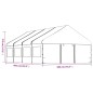 vidaXL Pavillon mit Dach Weiß 8,92x5,88x3,75 m Polyethylen vidaXL Pavillon mit Dach Weiß 8,92x5,88x3,75 m Polyethylen