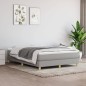 vidaXL Boxspringbett mit Matratze Hellgrau 140x200 cm Stoff vidaXL Boxspringbett mit Matratze Hellgrau 140x200 cm Stoff