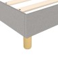 vidaXL Boxspringbett mit Matratze Hellgrau 140x200 cm Stoff vidaXL Boxspringbett mit Matratze Hellgrau 140x200 cm Stoff