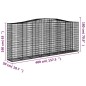 vidaXL Gabionen mit Hochbogen 10 Stk 400x50x160/180cm Verzinktes Eisen vidaXL Gabionen mit Hochbogen 10 Stk 400x50x160/180cm Verzinktes Eisen