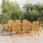 vidaXL Gartenstühle 8 Stk. Verstellbar Massivholz Teak vidaXL Gartenstühle 8 Stk. Verstellbar Massivholz Teak