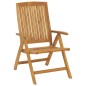 vidaXL Gartenstühle 8 Stk. Verstellbar Massivholz Teak vidaXL Gartenstühle 8 Stk. Verstellbar Massivholz Teak