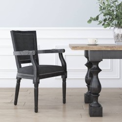 Esszimmerstuhl Schwarz Samt