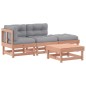 vidaXL 4-tlg. Garten-Lounge-Set mit Kissen Massivholz Douglasie vidaXL 4-tlg. Garten-Lounge-Set mit Kissen Massivholz Douglasie