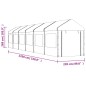 vidaXL Pavillon mit Dach Weiß 13,38x2,28x2,69 m Polyethylen vidaXL Pavillon mit Dach Weiß 13,38x2,28x2,69 m Polyethylen