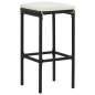 vidaXL 9-tlg. Gartenbar-Set mit Kissen Schwarz Poly Rattan vidaXL 9-tlg. Gartenbar-Set mit Kissen Schwarz Poly Rattan