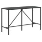 vidaXL 9-tlg. Gartenbar-Set mit Kissen Schwarz Poly Rattan vidaXL 9-tlg. Gartenbar-Set mit Kissen Schwarz Poly Rattan