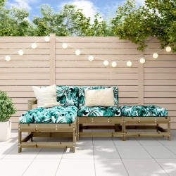 vidaXL 4-tlg. Garten-Lounge-Set mit Kissen Kiefernholz Imprägniert