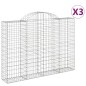 vidaXL Gabionen mit Hochbogen 3 Stk. 200x30x140/160cm Verzinktes Eisen vidaXL Gabionen mit Hochbogen 3 Stk. 200x30x140/160cm Verzinktes Eisen