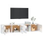vidaXL TV-Wandschränke 2 Stk. Hochglanz-Weiß 100x34,5x40 cm vidaXL TV-Wandschränke 2 Stk. Hochglanz-Weiß 100x34,5x40 cm