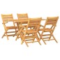 vidaXL 5-tlg. Garten-Essgruppe Massivholz Teak vidaXL 5-tlg. Garten-Essgruppe Massivholz Teak