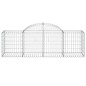vidaXL Gabionen mit Hochbogen 5 Stk. 200x50x60/80 cm Verzinktes Eisen vidaXL Gabionen mit Hochbogen 5 Stk. 200x50x60/80 cm Verzinktes Eisen