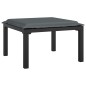 vidaXL 5-tlg. Garten-Lounge-Set Schwarz und Grau Poly Rattan vidaXL 5-tlg. Garten-Lounge-Set Schwarz und Grau Poly Rattan