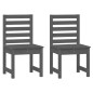 vidaXL 3-tlg. Garten-Bistro-Set Grau Massivholz Kiefer vidaXL 3-tlg. Garten-Bistro-Set Grau Massivholz Kiefer