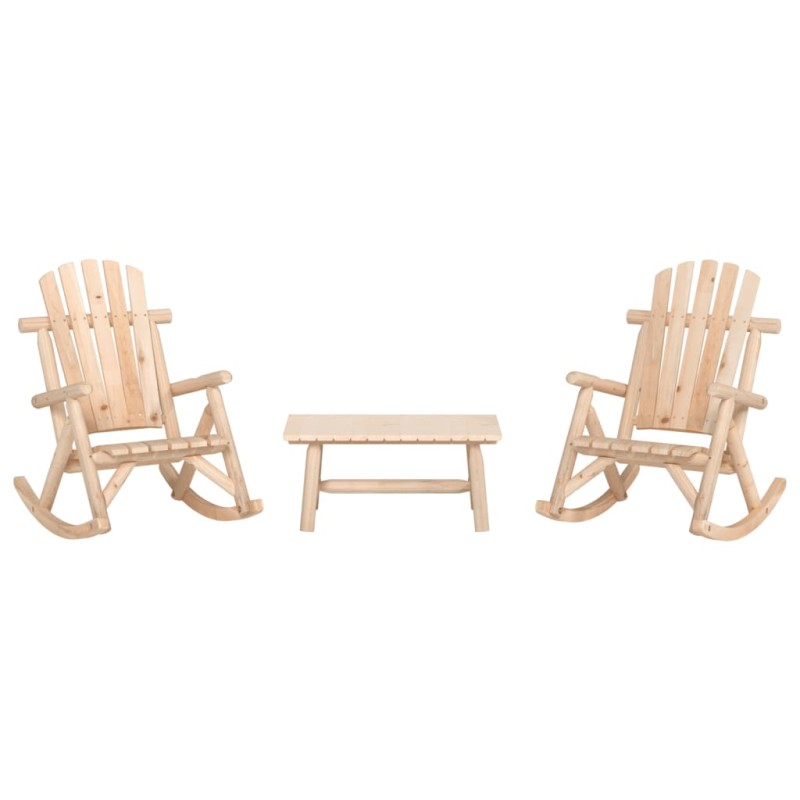 vidaXL 3-tlg. Garten-Lounge-Set Massivholz Fichte vidaXL 3-tlg. Garten-Lounge-Set Massivholz Fichte