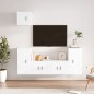vidaXL 5-tlg. TV-Schrank-Set Hochglanz-Weiß Holzwerkstoff vidaXL 5-tlg. TV-Schrank-Set Hochglanz-Weiß Holzwerkstoff