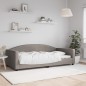 Tagesbett Taupe 100x200 cm Stoff Tagesbett Taupe 100x200 cm Stoff