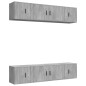 vidaXL 6-tlg. TV-Schrank-Set Betongrau Holzwerkstoff vidaXL 6-tlg. TV-Schrank-Set Betongrau Holzwerkstoff