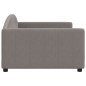Tagesbett Taupe 100x200 cm Stoff Tagesbett Taupe 100x200 cm Stoff
