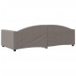 Tagesbett Taupe 100x200 cm Stoff Tagesbett Taupe 100x200 cm Stoff