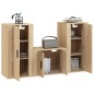 vidaXL 3-tlg. TV-Schrank-Set Sonoma-Eiche Holzwerkstoff vidaXL 3-tlg. TV-Schrank-Set Sonoma-Eiche Holzwerkstoff