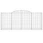 vidaXL Gabionen mit Hochbogen 3 Stk. 300x50x120/140cm Verzinktes Eisen vidaXL Gabionen mit Hochbogen 3 Stk. 300x50x120/140cm Verzinktes Eisen