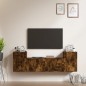 vidaXL 4-tlg. TV-Schrank-Set Räuchereiche Holzwerkstoff vidaXL 4-tlg. TV-Schrank-Set Räuchereiche Holzwerkstoff