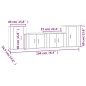 vidaXL 4-tlg. TV-Schrank-Set Räuchereiche Holzwerkstoff vidaXL 4-tlg. TV-Schrank-Set Räuchereiche Holzwerkstoff