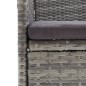 vidaXL 5-tlg. Garten-Essgruppe mit Kissen Grau und Schwarz vidaXL 5-tlg. Garten-Essgruppe mit Kissen Grau und Schwarz