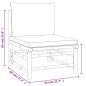 vidaXL 3-tlg. Garten-Lounge-Set mit Hellgrauen Kissen Bambus vidaXL 3-tlg. Garten-Lounge-Set mit Hellgrauen Kissen Bambus