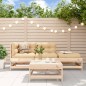 vidaXL 4-tlg. Garten-Lounge-Set mit Kissen Massivholz vidaXL 4-tlg. Garten-Lounge-Set mit Kissen Massivholz