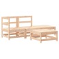 vidaXL 4-tlg. Garten-Lounge-Set mit Kissen Massivholz vidaXL 4-tlg. Garten-Lounge-Set mit Kissen Massivholz
