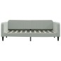 Tagesbett Hellgrau 90x190 cm Samt