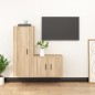 vidaXL 2-tlg. TV-Schrank-Set Sonoma-Eiche Holzwerkstoff vidaXL 2-tlg. TV-Schrank-Set Sonoma-Eiche Holzwerkstoff