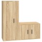 vidaXL 2-tlg. TV-Schrank-Set Sonoma-Eiche Holzwerkstoff vidaXL 2-tlg. TV-Schrank-Set Sonoma-Eiche Holzwerkstoff