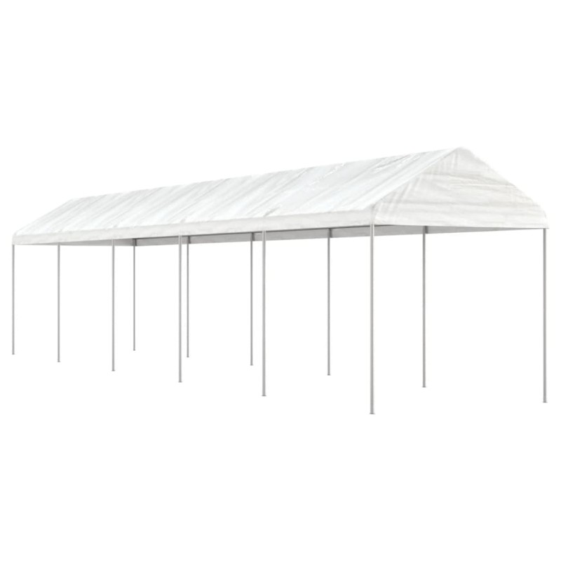 vidaXL Pavillon mit Dach Weiß 11,15x2,28x2,69 m Polyethylen vidaXL Pavillon mit Dach Weiß 11,15x2,28x2,69 m Polyethylen